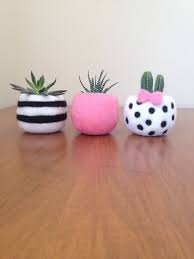 Black And White Striped Outdoor Planters Cactus Pot Decor Cute Desk Accessories Cute Planters Small Etsy Cute Desk Accessories Cute Desk Decor Cute Desk