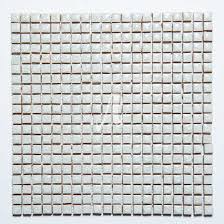 Gạch mosaic vuông trắng kem 1x1 GMV01-011 | Anam Tile