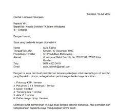 Pin Di Contoh Surat