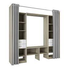 Dressing tout en un avec rideau nouveau dressing leroy merlin sur mesure les meilleures ides de la catgorie. Kit Dressing Chene Dakota Blanc Doubles Colonnes Duo H 218 3 X L 50 X P 50 Cm Leroy Merlin Home Decor Tall Cabinet Storage Drawers