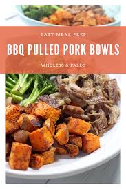 Mix the paprika, garlic power, brown sugar, dry mustard, and salt together in a small bowl. Whole30 And Paleo Bbq Pulled Pork Bowls For Your Next Meal Prep Whole Kitchen Sink