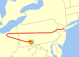 Compare the distances and find out how far are we from lancaster by plane or car. United Airlines Flight 93 Wikipedia