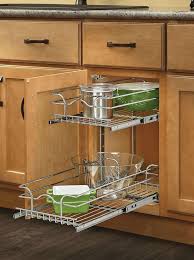 Kitchen cabinet pull outs lowes. 2 Tier Pull Out Drawer Rev A Shelf Cabinet Organization Clever Storage