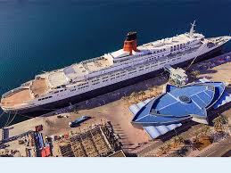 🚢 historic ocean liner 🛏 floating hotel 🥣 restaurants 🍹 nightlife 💃 theatre & events 📞 +971 600500400 ⌨ reservations@qe2.com 📱 #stillmakinghistory. Dubai S New Floating Hotel Luxury Liner Queen Elizabeth 2 Reopens Queen Elizabeth 2 New Lease Of Life The Economic Times