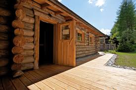 Blocksauna Im Feriendorf Grosswild Ferien Umgebung Garten