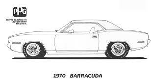 Car coloring pages for kids to print and color. 1970 Barracuda Coloring Page From Ppg Cars Coloring Pages Ppg Colors Muscle Cars