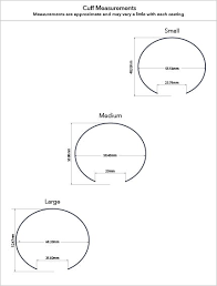 Cuff Size Guide Chart