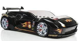 siyah araba yatak ledli araba yatak arabali yatak fiyatlari en ucuz car bed car kids car bed