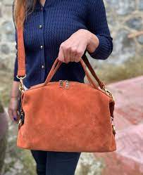 Suede Crossbody Bag, Leather Suede Shoulder Bag, Suede Tote Purse, Suede  Leather Hobo Bag, Brick Color Suede Purse - Etsy