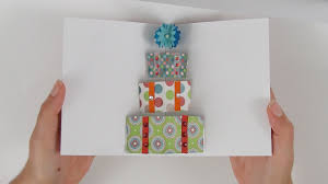 Don't you remember when we used to make those boxes out of old cards? How To Make A Pop Up Card With Gift Boxes Youtube