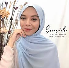 Naelofar collection special sale ! Hk Basics Korean Chiffon Shawl Seaside Muslimah Fashion Scarves On Carousell