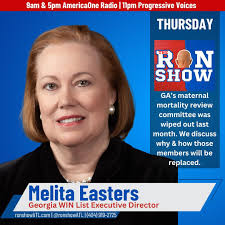 Our Executive Director, Melita Easters, joined @ronshowatl today to talk  about Georgia's Maternal Mortality Review Committee. Listen