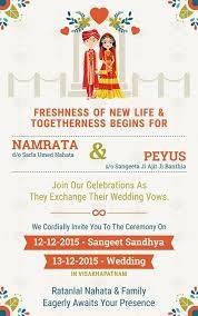 An Indian Wedding Invitation Card For Social Mediai Have Made It For One Of My Clien Indian Wedding Invitation Cards Wedding Card Wordings Marriage Invitations