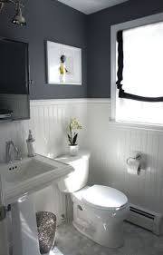 Choosing a bright color is a great way to liven up a small bathroom, but it can appear garish if applied too liberally. New Half Wall Wood Paneling Makeover Small Bathrooms Ideas Information Small Bathroom Paint Paneling Makeover Small Bathroom
