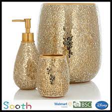 Discover bathroom accessories on amazon.com at a great price. Mosaic Glass Ceramic Gold Coloured Bathroom Accessories Buy Gold Coloured Bathroom Accessories Gold Bathroom Accessories Mosaic Glass Gold Coloured Bathroom Accessories Product On Alibaba Com