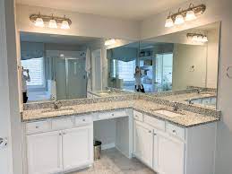 I framed out our bathroom mirror. Diy How To Frame A Builder Grade Bathroom Mirror Home And Hallow