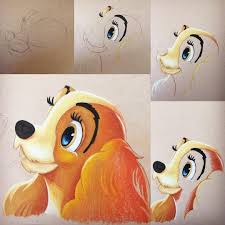 Lady And The Tramp Colorful Disney Disney Character Drawings Prismacolor Art Disney Art The actual drawing is by the great ken hultgren, who was a great cartoonist back in his day. lady and the tramp colorful disney