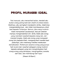 Profil Murabbi Ideal Pdf