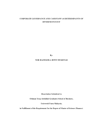 The dividend payout ratio is one of the most informative and popular metrics used to analyze the safety of a company's dividend. Https Core Ac Uk Download Pdf 268139772 Pdf