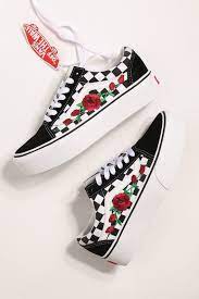 Benutzerdefinierte Rose Vans Alte Skool Plaid Red Pink Rose Vans Outfits Te Ms Schuhe Vans Old Skool Vans Outfit Rose Vans