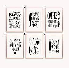 5% coupon applied at checkout. Funny Kitchen Quotes A5 A4 A3 Prints Kitchen Decor Etsy