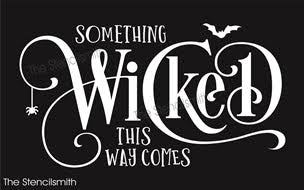 something wicked this way comes reusable stencil for diy signs and decor XX-Large