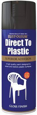 Rust Oleum Ae0030002e8 400ml Direct To Plastic Spray Paint Black Amazon Co Uk Diy Tools