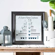 kitchen conversion chart plaque kirklands