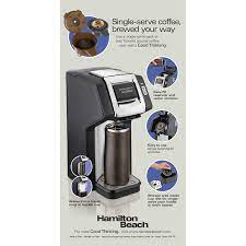 Os melhores eletroportáteis da marca mais vendida dos estados unidos, também no brasil. Hamilton Beach Flexbrew Single Serve Plus Coffee Maker Black Silver 49979