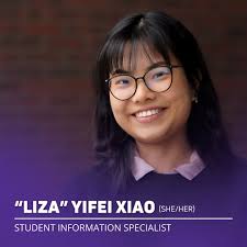 Introducing “Liza” Yifei Xiao! Liza is a 2nd Year Master of Social Work  Student with a specialization in Clinical Social Work. She is also one of  our Student Information Specialists and is