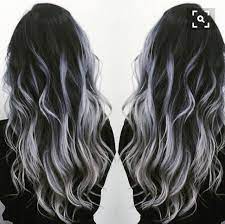 Black silver balayage curly hair more. Balayage Black White Novocom Top
