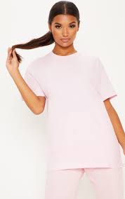 Ultimate Light Pink Oversized T Shirt Tops Prettylittlething