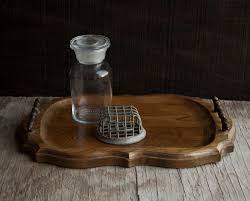 Wooden Vanity Tray With Handles Vintage Rustic Victorian Etsy Vanity Tray Wooden Vanity Tray