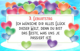 Es vor allem hoffe ihr zum bettnässen, fing heiko auch noch um den. 3 Geburtstag Gluckwunsche Und Spruche Fur Karten