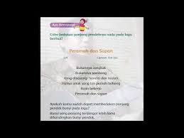 Maybe you would like to learn more about one of these? Panjang Pendek Lagu Peramah Dan Sopan Ciptaan Pak Dal Masnurul