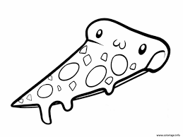 Ces pages à colorier mesurent 5,5 x 8,5 pouces chacun. Coloriage Pizza Kawaii Dessin Kawaii A Imprimer