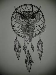 No Owl Tattoos Owl Tattoo Dream Catcher Drawing
