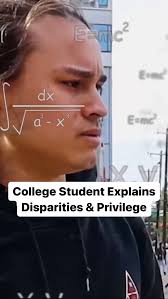 College student explains disparities.