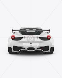 Download Sport Car Mockup Back View In Vehicle Mockups On Yellow Images Object Mockups PSD Mockup Templates