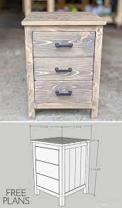 The nightstand that broke was a little too wide for this space anyway. 3 Drawer Nightstand Diy Furniture Bedroom Diy Furniture Redo Wood Furniture Plans