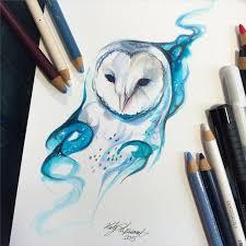 Awesomeillustrations 226 Galaxy Owl By Lucky978 On Deviantart Owl Tattoo Design Barn Owl Tattoo Owls Drawing