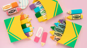 Fill in your circle or heart with white crayon, coloring heavily over your writing. Crayon Box