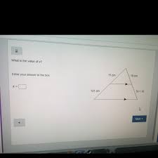 This is an isosceles triangle meaning angle a and angle c have the same measure. What Is The Value Of X Enter Your Answer In The Box Brainly Com