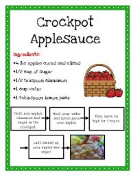 Crockpot Applesauce I Doubled The Recipe Except For The Water And It Came Out Great Apple Preschool Crockpot Applesauce Preschool Cooking