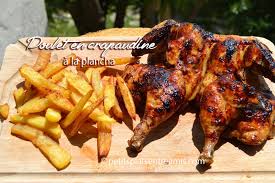 Déposer le poulet à plat sur la section éteinte du barbecue, côté peau vers le bas. Poulet En Crapaudine A La Plancha Petits Plats Entre Amis