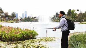 Cast and credits of echo park. Fishing At Echo Park Lake Finding Solitude In The Urban Outdoors Los Angeleno