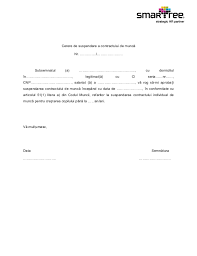 Model Cerere Suspendare Contract Pentru Concediu Crestere Copil