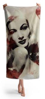 Veronica Lake, Vintage Actress #2 Bath Towel