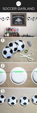 Diy Soccer Garland Evite Sports Themed Party Soccer Birthday Parties Soccer Theme Parties