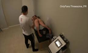 Massage Table Cheater Gets Banged While Spouse Waits Outside